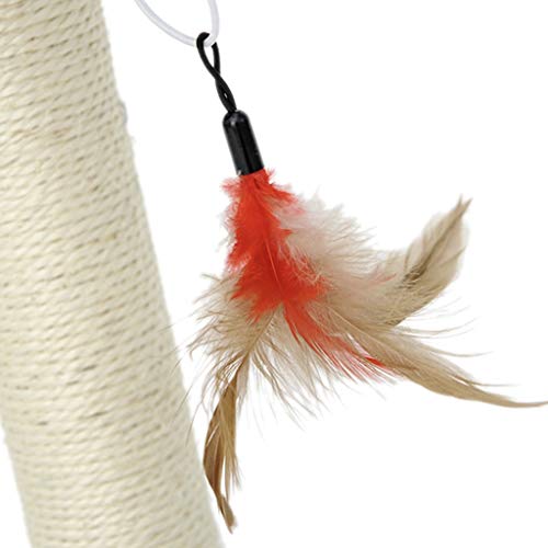 Árbol para Gato Centro Actividades Gato que rasguña el poste w / hamaca y del juguete, vegano piel de gato de la alfombra del rasguño Post, cama del animal doméstico de Scratch Salón Muebles Torre par