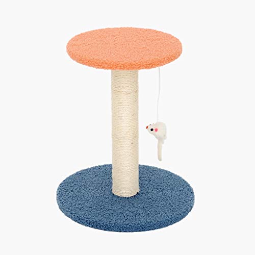 Árbol para Gato Centro Actividades Gato que rasguña el poste w / hamaca y del juguete, vegano piel de gato de la alfombra del rasguño Post, cama del animal doméstico de Scratch Salón Muebles Torre par