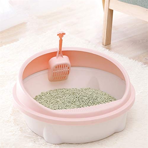 Arenero Gato Kit de Inicio de la Caja de Arena de Deluxe Cat Incluye la Basura de la Basura el Inodoro para Mascotas Kittens Dog Clean Wear en casa Arenero Gatos Autolimpiable (Color : Gray)
