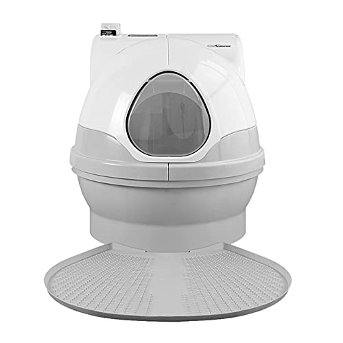 Arenero Gatos Auto-limpieza del gato Caja de arena segura / eliminación de olor / control de la aplicación Tres modos Automatic Cat Littler Box Aseo de gato de lujo para múltiples gatos Caja de Arena