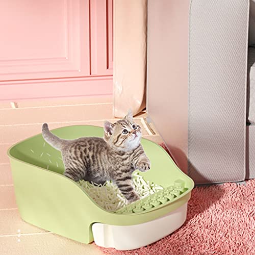 Arenero Gatos Caja grande de arena de gato a prueba de salpicaduras a prueba de salpicaduras de gato de huelle de desodorante de desodorante gatito CAJA DE CAJA DE ADULTOS PUEDE PONER LA CAJA DE LA CU