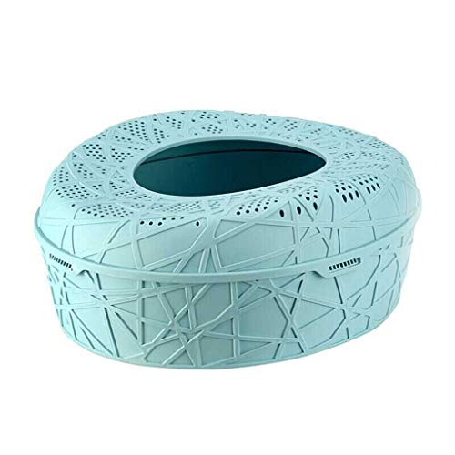 Arenero Gatos Tipo de entrada superior Caja de arena Lucha contra salpicaduras Inodoro for gatos Plegado en la cuenca de arena for gatos Semi-cerrado Espacio extra grande Caja de Arena ​para Gatos