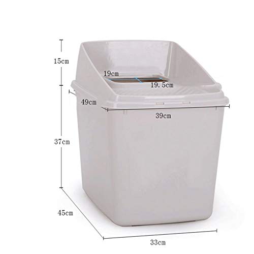 Arenero Gatos Tipo de entrada superior Lavabo de arena for gatos Inodoro for gatos pequeño anti-salpicaduras semicerrado (adecuado for menos de 20 kg) Caja de Arena ​para Gatos ( Color : Brown )