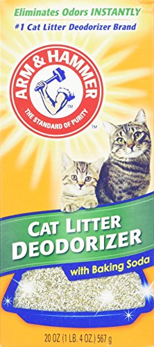 Arm & Hammer Gato Desodorante de la litera con Bicarbonato de Sodio Activado 20 oz (Paquete de 4)