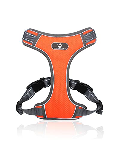 Arnés De Cables para Perros De Alquiler Rápido Relleno De Nailon para Perros Grandes, Accesorios para Mascotas, Accesorios para Perros-Orange_m Mediano Peque?o Collares para Perros