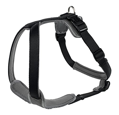 Arnés Hunter para perros, de nailon/neopreno, negro, 73-94