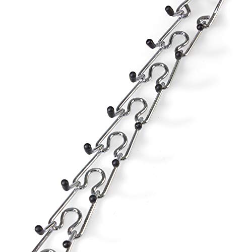Arquivet Collar de castigo de metal y goma para perros con púas - Collar adiestramiento para perros - Collar metálico perros - Collar paseo perros - 55 cm/3,5 mm