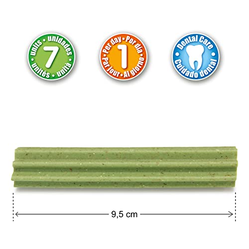 ARQUIVET Fresh dental sticks 7 unidades - Snacks dentales con sabor menta para perros - Chuches, golosinas, chucherías, premios, recompensas para mal aliento - Comida complementaria