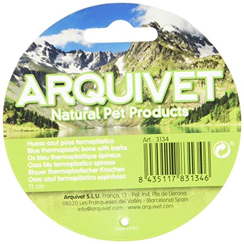 Arquivet Hueso Azul púas termoplástico, 1 Unidad (Paquete de 1)