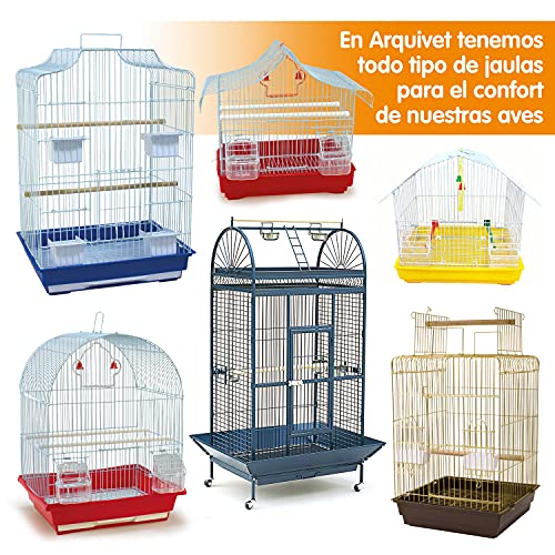 Arquivet Palo Grande de plástico para jaulas de pájaros - 23 cm - Accesorios y complementos para Aves - Agapornis, Canarios, periquitos, jilgueros - Palo posadero
