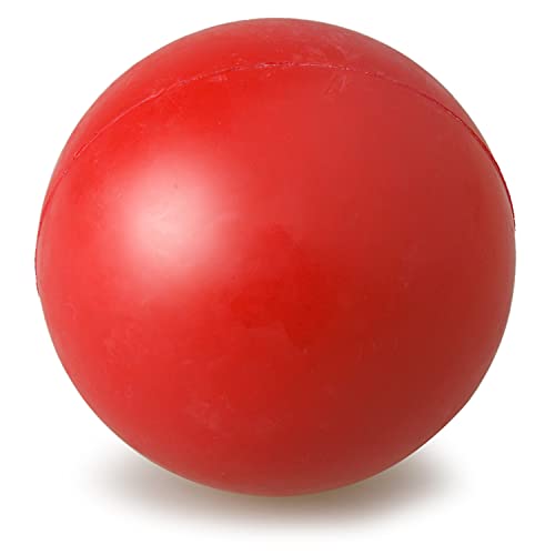 Arquivet Pelota Goma Maciza 9 cm - Juguetes y Accesorios para Perros - Entretenimiento y Ejercicio canino - Jugar con tu Mascota Mejora el vínculo afectivo, Rojo