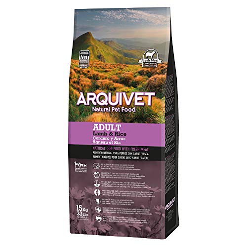Arquivet Pienso Natural para Perros - Adult Cordero y Arroz - 15 kg