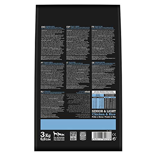 Arquivet Pienso Natural para Perros - Senior & Light Pollo y arroz - 3 Kg