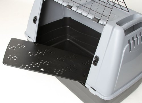 ARQUIVET Transportín Skudo Car 80 - 76 x 45 x 54 cm para perros y gatos - Resistente a golpes y buena ventilación - Accesorios para mascotas - Artículos para el transporte de mascotas