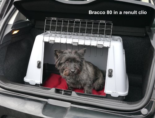 ARQUIVET Transportín Skudo Car 80 - 76 x 45 x 54 cm para perros y gatos - Resistente a golpes y buena ventilación - Accesorios para mascotas - Artículos para el transporte de mascotas