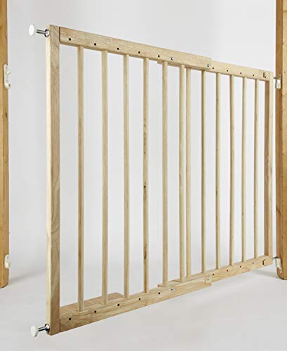 Arregui A-1044550 Barrera extensible, barrera de seguridad para niños y mascotas, barrera de seguridad para escaleras y puertas, valla extensible de 70 a 103 cm