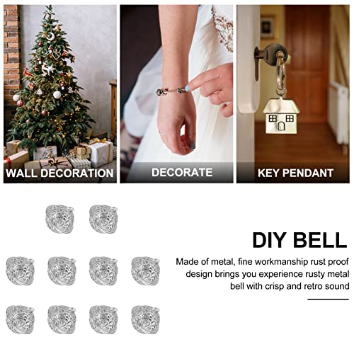 Artibetter 10 Unids Vintage Jingle Bells Antiguo Cobre Bell Bell Bell Bell para Perro Cat Pet Pet Puerta Decoración Decoración de Navidad Decoración Navideña Y DIY Craft Bells