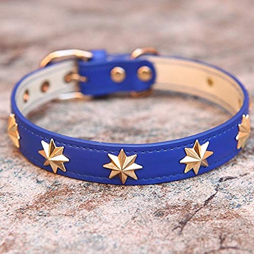 Artículos for Mascotas se Pueden Ajustar Collar Taurino Edge Perro Machete para Perro Mascota (Color : Blue, Size : XL Neck 38-46cm)