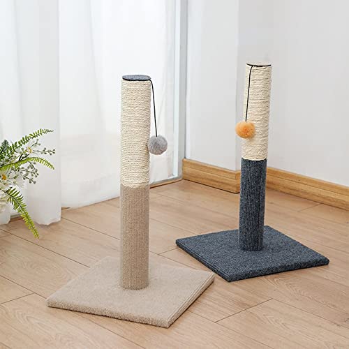 ASFD Gato Rascador Poste Gato Juguetes Interactivos Gato Rascador Poste Gato Rascador, Gris