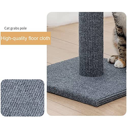 ASFD Gato Rascador Poste Gato Juguetes Interactivos Gato Rascador Poste Gato Rascador, Gris