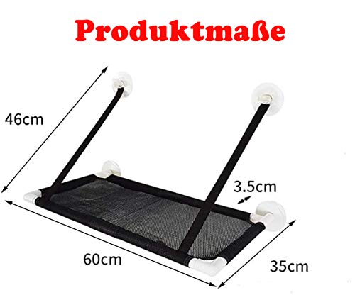 Asiento de ventana para el gato satisfecho Tumbona para gatos Hamaca de gatos Instalación de ventana Mirada del ratón Litera de ventana ventosas fuertes Ventana montada hamaca cama colgante