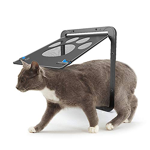 ASY Puerta de Pantalla para Mascotas, Pantalla Deslizante para Gatos, Puerta para Perros, Puerta de Pantalla para Perros con Cierre automático con imán para Perro pequeño/Mediano Gato 29 cm x 24 cm