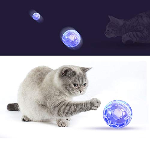 ATIN 3 unids Ghost Caza Movimiento Ilumina Bolas De Perro De Gato, Toque Activado Paranormal Equipo Mascota Bolas Juguete