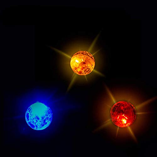 ATIN 3 unids Ghost Caza Movimiento Ilumina Bolas De Perro De Gato, Toque Activado Paranormal Equipo Mascota Bolas Juguete