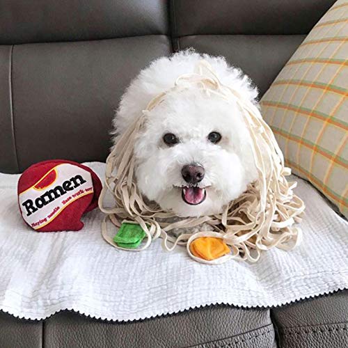 Atrusu Ramen Cup - Juguetes de olfato para perros, juguete de entrenamiento para cachorros, liberación de estrés, juegos de rompecabezas IQ de alimentos, olor para la nariz