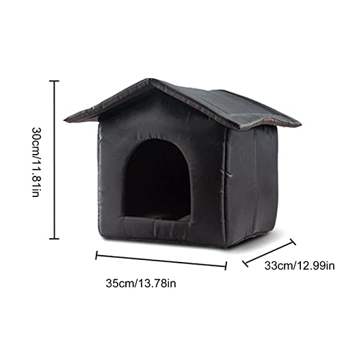 Augneveres Casa para Gatos al Aire Libre Resistente a la Intemperie, Casa para Gatos Salvajes, Cama para Gatos al Aire Libre, Tienda para Gatos al Aire Libre Engrosada y Resistente a la Intemperie