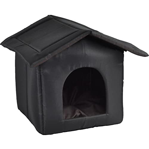 Augneveres Casa para Gatos al Aire Libre Resistente a la Intemperie, Casa para Gatos Salvajes, Cama para Gatos al Aire Libre, Tienda para Gatos al Aire Libre Engrosada y Resistente a la Intemperie