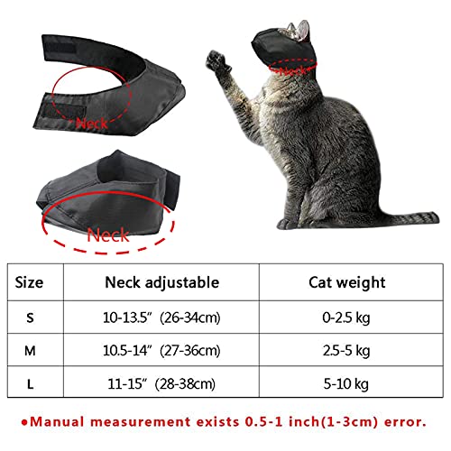AWOCAN Bocas de nylon para gato,Máscara facial de gato,Prevención de Anti-mordeduras y arañazos,Herramientas para ayudantes de peluquería de mascotas (m)