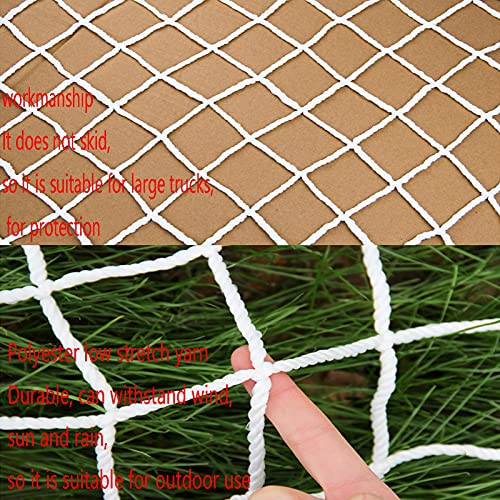 AWSAD Red de Seguridad Niños Red de Cuerda de Cerca de Planta Blanco Balcón Partición Barrera de Ventana Foto Red de Decoración de Pared Color : 5cm Mesh, Size : 2×8m(6.6×26.2ft)