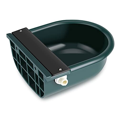 AYNEFY Tränkebecken 4L Automatisches Tränketrog Schwimmer-Tränkebecken con Rohrventil para caballos ovejas, cabras, vacuno