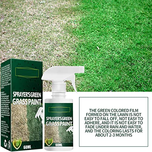 Aznever 2 uds Pintura de Hierba Verde, Aerosol de Hierba Verde Totalmente Natural Seguro, Agente de enverdecimiento de césped Apto para Mascotas líquido Verde rápido para Manchas secas dañadas