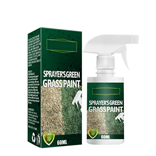 Aznever 2 uds Pintura de Hierba Verde, Aerosol de Hierba Verde Totalmente Natural Seguro, Agente de enverdecimiento de césped Apto para Mascotas líquido Verde rápido para Manchas secas dañadas