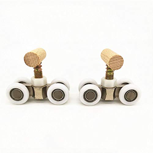 AZXAZ Parrots Roller Patines Juguete Plástico Metal Equipo de Entrenamiento Madera Perca Polea Interactiva Pájaro Juguete (S)