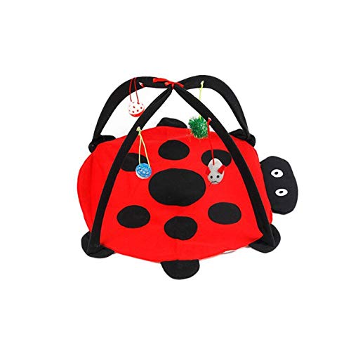 Ba30DEllylelly Cama para gatos para mascotas Tienda de juegos para gatos Juguetes Actividad móvil Almohadilla para la cama Manta para gatos Casa Muebles para mascotas Casa para gatos con pelota
