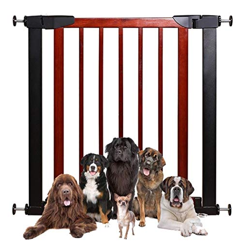 Baby Gate Fence Barandas de escaleras Baby Child Fence Protection Fence Baby Gate con Puerta para Perros Fence Punching Gratis (Color: Blanco, Tamaño: 96-103cm)