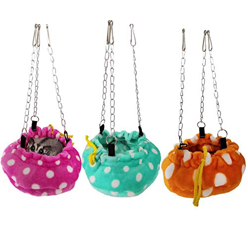 BAEDEE Camas para Gatos Cama Hamster Jaula de Ratas Accesorios Mascotas Hamaca Guinea Cerdo casa Guinea Cerdo Hamaca Camas de Conejo para Interiores Pink
