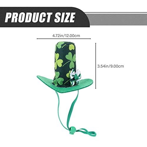 Balacoo 1 Set Pet Dog Patricks Day Disfraz Shamrock Perro Top Hat Hat Green Dog Triangle Bibs Cat Scarf Perrito Pañuelo para Perros Gatos Puppy Gatito