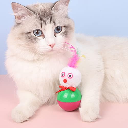 Balacoo 3 Unids Gato Burlas Juguete Gato Teaser Juguete Adorable Muñeco de Nieve Juguete Juguete Divertido Gatito Interactivo Juguete Gato Juguete para El Gato Interior Play Fuentes
