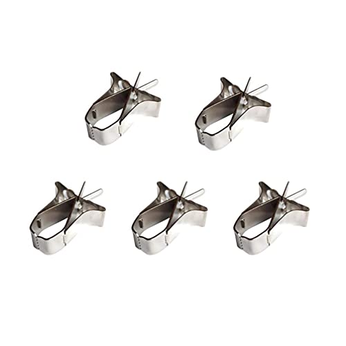 Balacoo 5 Piezas Aves Comida Titular Mascota Loro Fruta Vegetal Clip Alimentador Dispositivo Pinza Abrazadera Accesorios Jaula de Pájaros