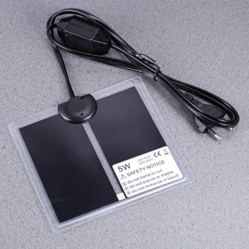 Balacoo 5W Manta Termica Reptiles Almohadilla Eléctrica con Control de Temperatura Ajustable para Terrario Reptiles Tortuga Serpientes Lagartos Geckos Arañas