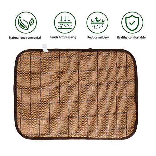 Balacoo Almohadilla de Enfriamiento de Conejo Hámster de Ratán Alfombrilla de Enfriamiento para Mascotas Placa Fresca Cama de Seda Fría Plataforma para Perro Gato Conejo Gatito