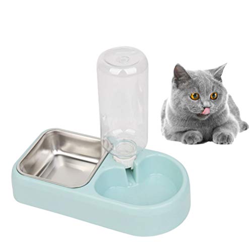 Balacoo Dispensador de Alimentos para Mascotas Alimentador Automático de Gatos Fuente de Agua para Perros Suministros de Alimentación para Mascotas para Perros Gatos Pequeños Animales