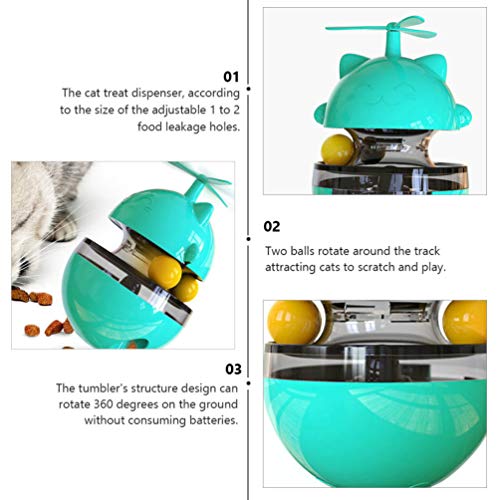 Balacoo Dispensador de Alimentos para Perros Bola de Juguete de Comida para Gatos Vaso IQ de Entrenamiento Dispensador de Alimentos Juguete para Gatos Perros Y Mascotas