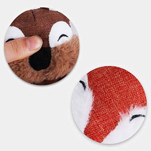 Balacoo Juguete Educativo Creative Bite Supply Adorable Mono Muñeca de Peluche Divertido Sonido Juguete para Mascota Gato Perro Cachorro