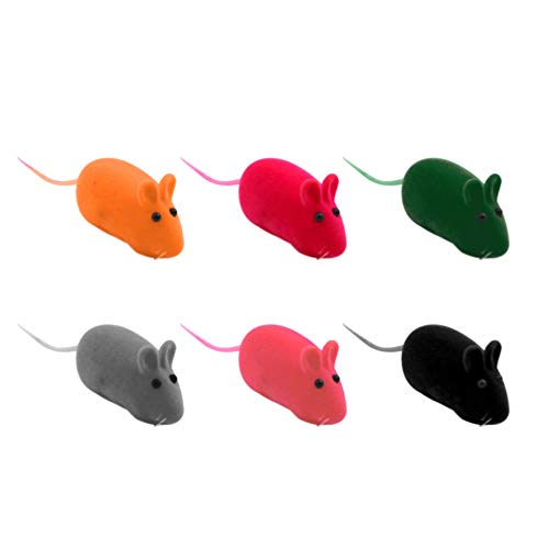 Balacoo - Juguete interactivo para gatos, juguetes de ratones de peluche, juguete para jugar al gato, cachorro, gatito, gatito (color al azar)