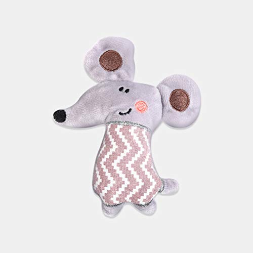 Balacoo Juguetes para gatos y perros, 3 piezas de ratón con orejas grandes, juguete de peluche para gatos y gatos, juguete interactivo para gatos
